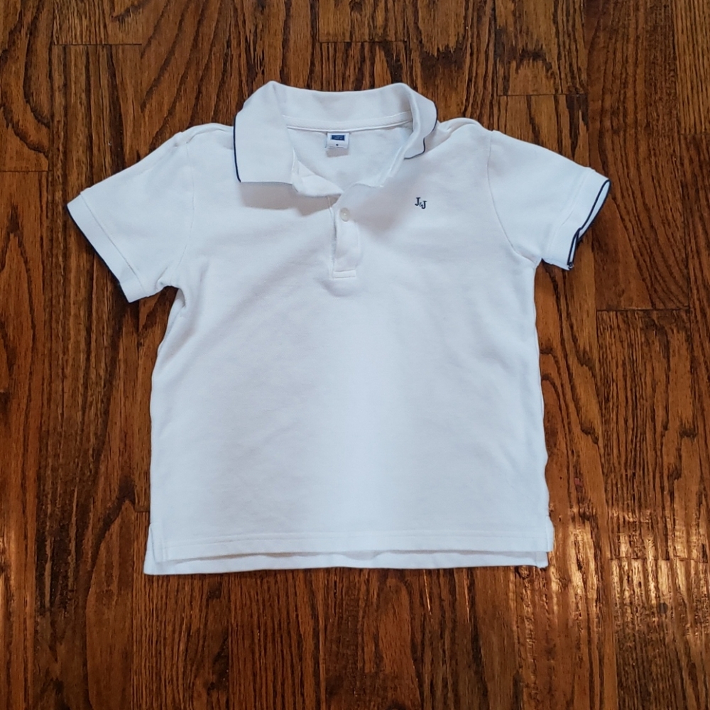 Janie and Jack white polo shirt